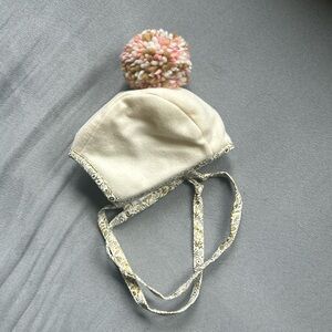 Briar Baby pom pom bonnet- special edition (0-3 month size)